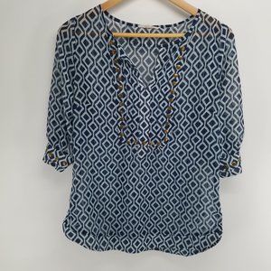 41 Hawthorn sheer pullover blouse size M